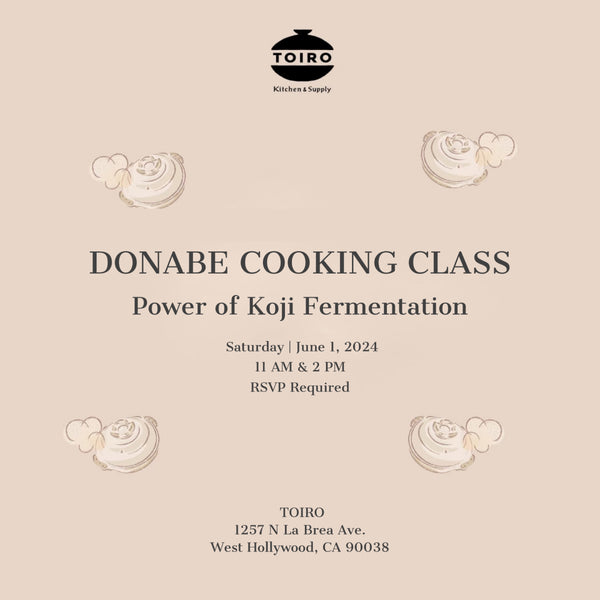 Announcing a new DONABE Cooking Class!