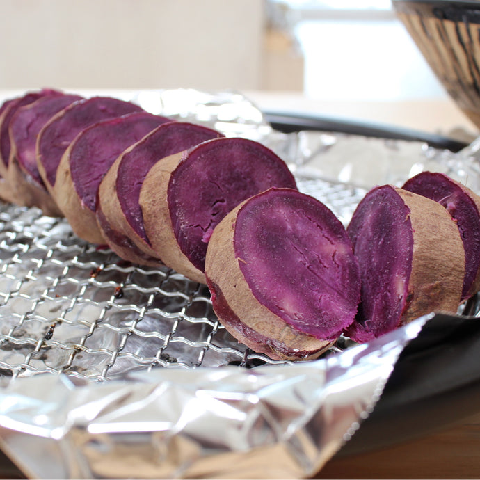 Steam-roasted Purple Sweet Potatoes