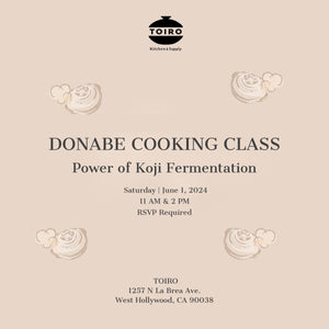 Donabe Cooking Class - Power of Koji Fermentation (Saturday, June 1, 2024)
