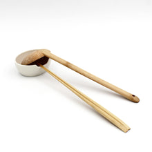 White Porcelain Ladle and Utensil Stand