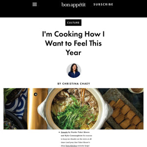 Naoko's DONABE Cookbook is featured in Bon Appétit