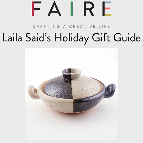 FAIRE's own Laila Said Features Classic-style Donabe Kofuku in Holiday Gift Guide