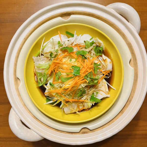 New Donabe Recipe: Chinese-Style Steamed Halibut