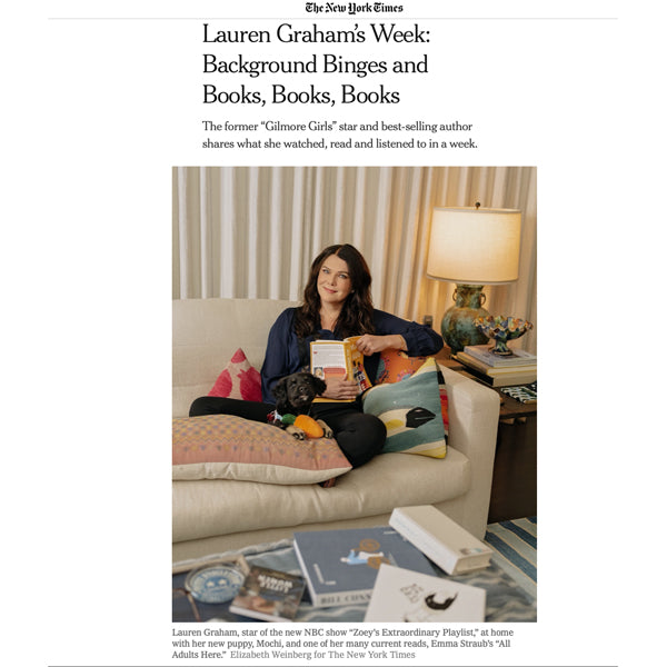 Lauren Graham on Naoko's Book and TOIRO in the New York Times