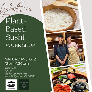 New Event: Plant Sushi Workshop by Yoko Hasebe on October 12!