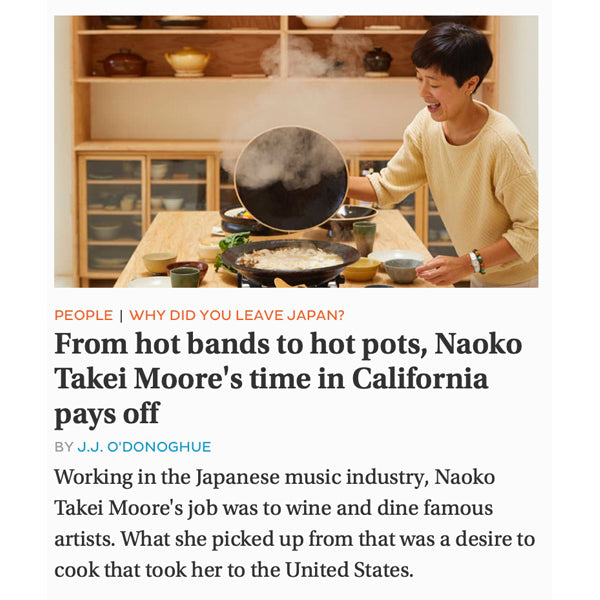 Naoko is featured in the Japan Times