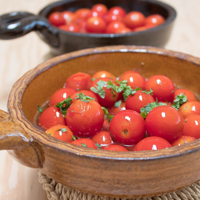 Cherry Tomatoes in Garlic Olive Oil Sauce