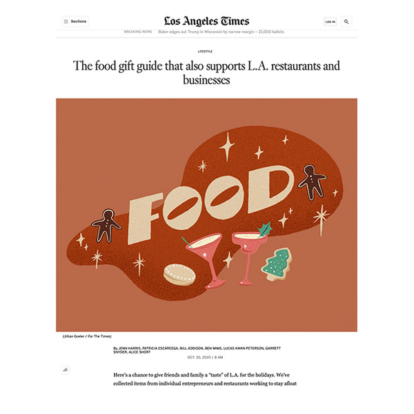 Our Tenugui and Brown Rice Miso are featured in the Los Angeles Times' Holiday Gift Guide