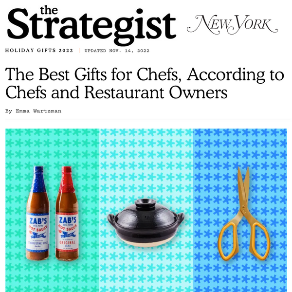 Mushi Nabe & Yaki Yaki San featured in a Holiday Gift Guide by The Strategist
