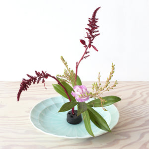 Bamboo Charcoal Kenzan Flower Stand