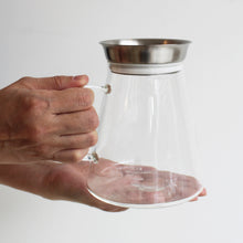 Conical Glass Tea Server with Handle
