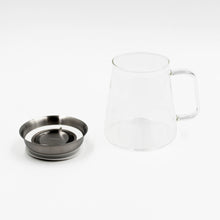 Conical Glass Tea Server with Handle