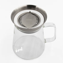 Conical Glass Tea Server with Handle