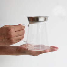 Conical Glass Tea Server with Handle