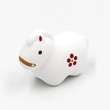 Japanese New Year Horse Doll with Hagoita Plate