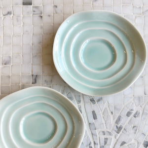 Lotus Bluegreen Soy Sauce Saucer