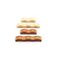 Cedar and Hinoki Cypress Wave Chopsticks + Cutlery Rest Pair Set (4-piece)