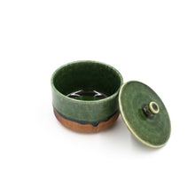 Oribe-Kushime Small Bowl with Lid