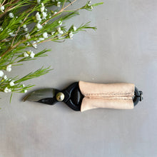 Mini Pruning Shears with Leather Handles