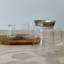 Conical Glass Tea Server with Handle