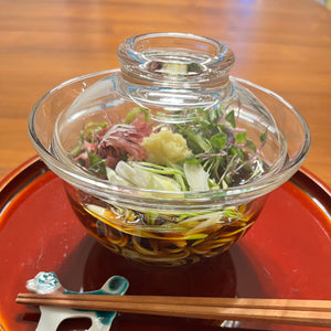 Glass Donburi Bowl with Lid