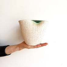 Hechimon Shiro Asagi Warped Pot Vase