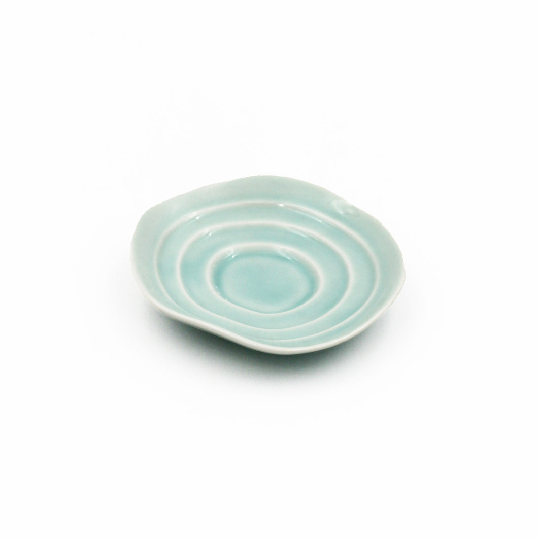 Lotus Bluegreen Soy Sauce Saucer