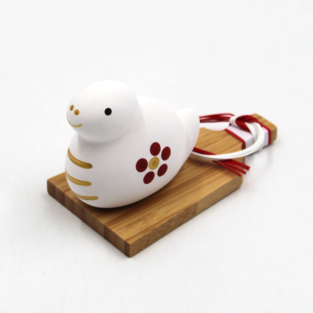 Japanese New Year Snake Doll with Hagoita Plate