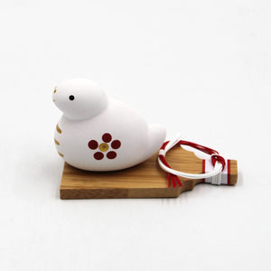 Japanese New Year Snake Doll with Hagoita Plate