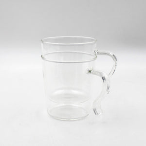 Stackable Glass Mug Set (2-piece)