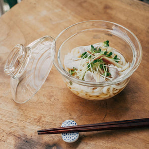 Glass Donburi Bowl with Lid