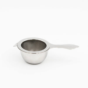 Fine Mesh Stainless Steel Matcha Strainer with a Resting Bowl