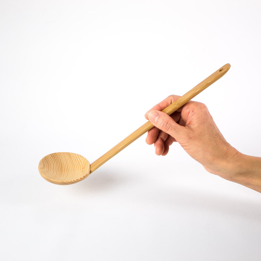 Hinoki and Bamboo Serving Ladle