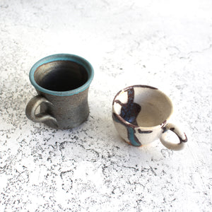 Hechimon Ibushi Turquoise Espresso Cup
