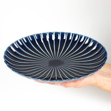 Giyaman Aizome Blue Oval Plate