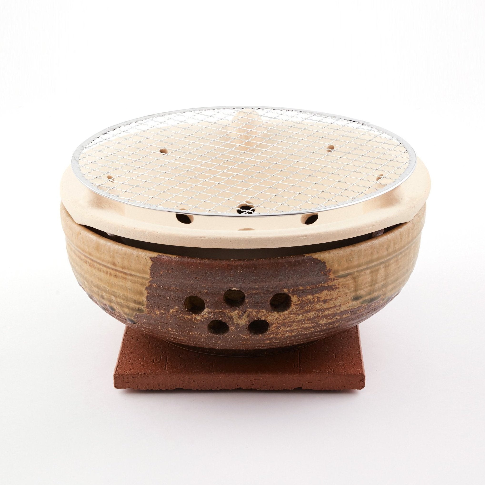 Ceramic Hibachi Grill  Portable Charcoal BBQ - Living Culture
