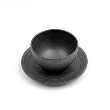 Hechimon Kushime-Sumiguro Bowl and Plate Set