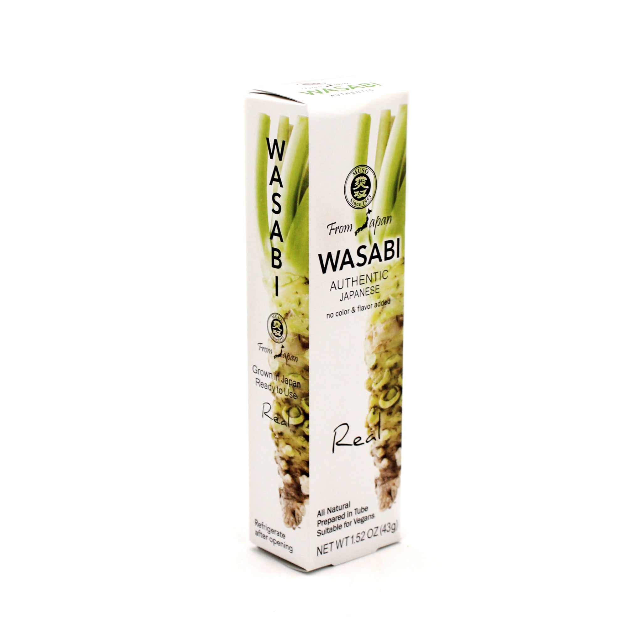 Wasabi O - Authentic Japanese Wasabi Sauce 62g & Wasabi Paste 43g Made with  Fresh Real Wasabi - Japanese Organic Real & Fresh Hot Sauce Made with
