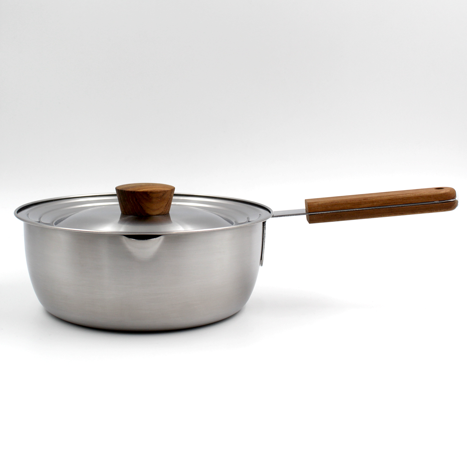 Cast Iron Pan Household Breakfast Pot With Wooden Handle Double